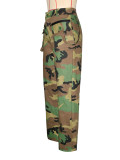 Camouflage Print Casual Straight Pants SH-391415