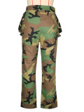 Camouflage Print Casual Straight Pants SH-391415