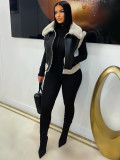 Solid Color Long Sleeve Zipper Sport Jumpsuit SFY-774