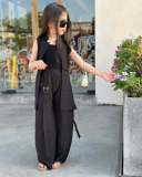 Kids Girl Blazer Vest Pants Casual Suit GYAY-8137