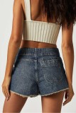 Fashion Frayed Denim Shorts GKNF-13970