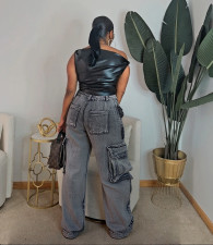 Fashion Loose Ripped Frayed Jeans GYLN-8746