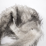 Deep V Neck Fur Collar Hooded Tops MXBF-Y25TP242