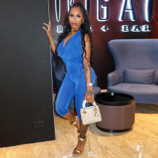Solid Color Tie Up Backless Jumpsuit MXBF-J25JP239