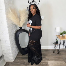 Print Lace Patchwork Mxxi Dress CYA-901966