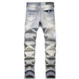 VIP1 Men's Fashion Slim Holes Jeans GSXI-S3626