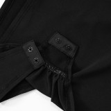 Solid Color Sleeveless Bodysuit Short Suit MXBF-J25ST135