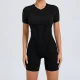 Short Sleeve Sport Backless Yoga Romper GQSA-50310