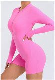 Long Sleeve Zipper Backless Romper GQSA-ZY01