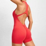 Solid Color Tight Sport Yoga Romper GQSA-Q22