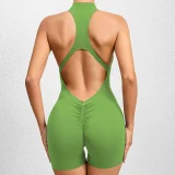 Solid Color Tight Sport Yoga Romper GQSA-Q22