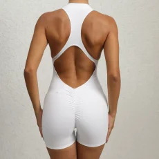 Solid Color Tight Sport Yoga Romper GQSA-Q22