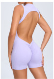 Solid Color Backless Yoga Sport Romper GQSA-YL075