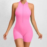 Solid Color Tight Sport Yoga Romper GQSA-Q22