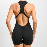 Solid Color Tight Sport Yoga Romper GQSA-Q22