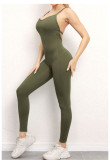 V-Neck Yoga Fitness Backless Jumpsuit GQSA-1028