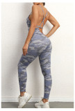 V-Neck Yoga Fitness Backless Jumpsuit GQSA-1028