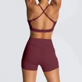 Adjustable Bra And Shorts Fitness Set GQSA-Q2031