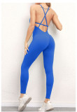 V-Neck Yoga Fitness Backless Jumpsuit GQSA-1028