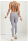 Cross-Adjustable Straps Yoga Jumpsuit GQSA-21320
