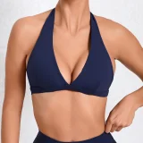 Solid Color Halterneck Backless Fitness Underwear GQSA-10317