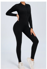 Zipper Long Sleeve Backless Jumpsuit GQSA-ZY02