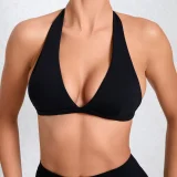 Solid Color Halterneck Backless Fitness Underwear GQSA-10317