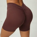 Solid Color V-shaped Spprt Shorts GQSA-V02