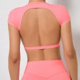 Sports Yoga Solid Fitness T-Shirt GQSA-71200