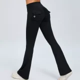Solid Color Sport Micro Flare Pants GQSA-S0031