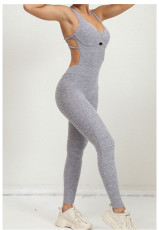 Cross-Adjustable Straps Yoga Jumpsuit GQSA-21320