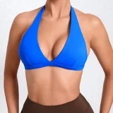 Solid Color Halterneck Backless Fitness Underwear GQSA-10317