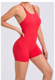 Sleeveless Backless Sport Romper GQSA-41720