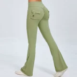 Solid Color Sport Micro Flare Pants GQSA-S0031