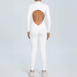 Zipper Long Sleeve Backless Jumpsuit GQSA-ZY02