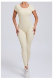 Backless Long Sleeve Yoga Jumpsuit GQSA-89071