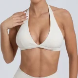 Solid Color Halterneck Backless Fitness Underwear GQSA-10317