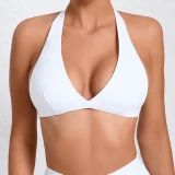 Solid Color Halterneck Backless Fitness Underwear GQSA-10317