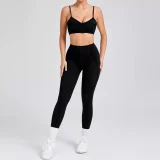 Solid Color Sling Sport Two Piece Pants Set GQSA-86040/87652