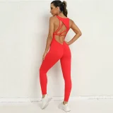 Sleeveless Solid Color Sport Skinny Jumpsuit GQSA-42015
