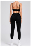 Solid Color Sling Sport Two Piece Pants Set GQSA-86040/87652