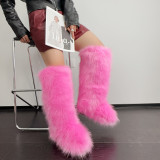 Fashion Plush Warm Snow Long Boots HBRS-Y2K