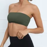 Solid Color Wrap Chest Sport Tops GQSA-RD803