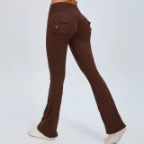 Solid Color Sport Micro Flare Pants GQSA-S0031