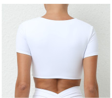 Short Sleeve Tight V Neck T Shirts GQSA-T15