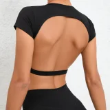 Sports Yoga Solid Fitness T-Shirt GQSA-71200
