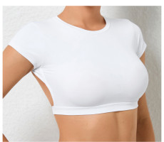 Sports Yoga Solid Fitness T-Shirt GQSA-71200