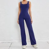 Solid Color Sleeveless Yoga Jumpsuit GQSA-ZY240