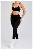 Solid Color Sling Sport Two Piece Pants Set GQSA-86040/87652