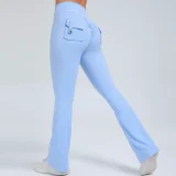Solid Color Sport Micro Flare Pants GQSA-S0031